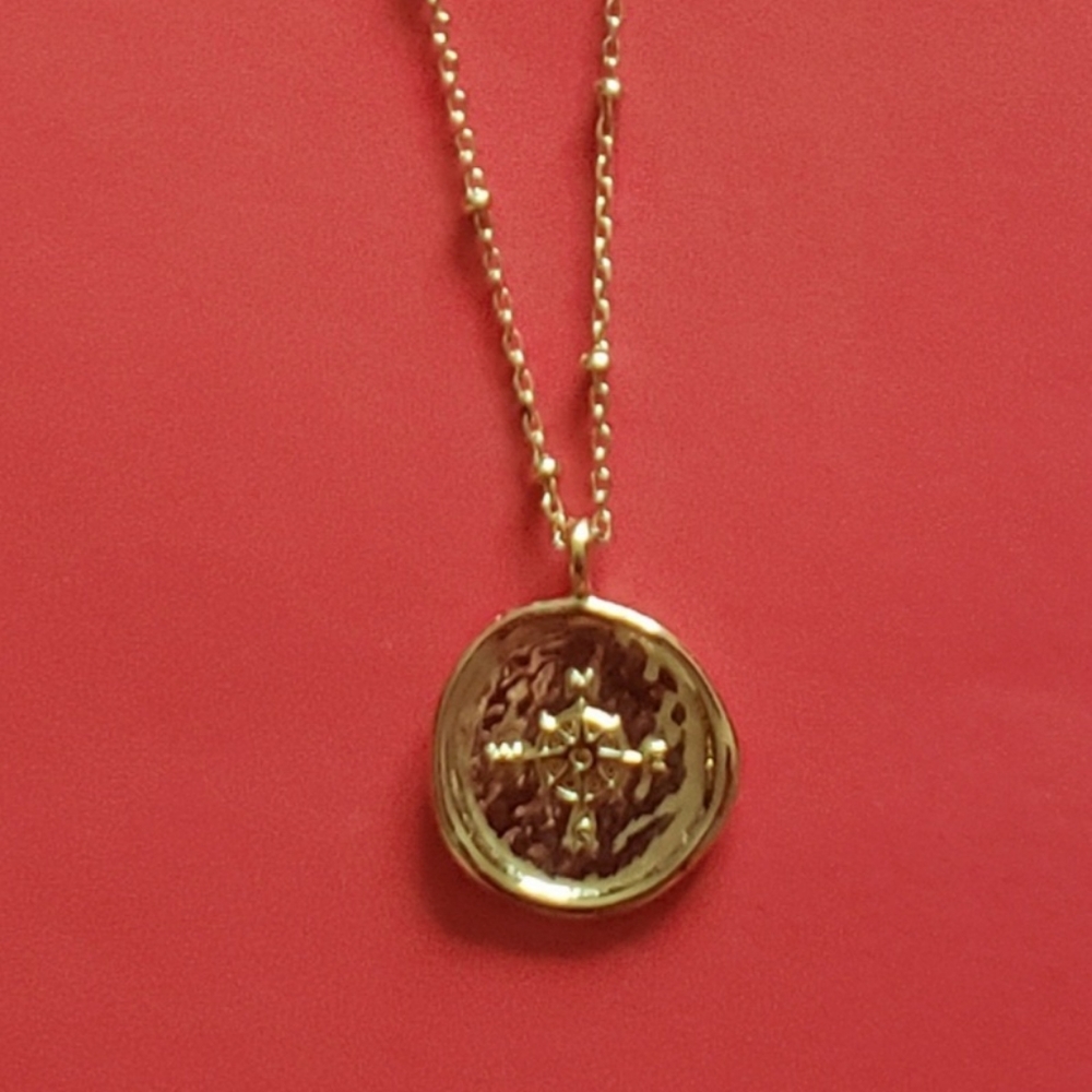 Gorjana Compass Coin Necklace